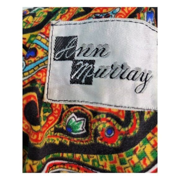 Phenomenal 1960's Abstract Paisley Dress - Picture 7 of 9